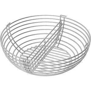 Stainless Steel Charcoal Basket with Removable Divider, Compatible with Kamado Joe Classic I, II & III, and Fits for 18-inch Cooking System Ceramic Grills