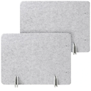 Desk Privacy Panel Set, Desk Partition Cubicle Wall Freestanding Noise-Reduction Panels Room Divider, Soundproof Partition with Support Feet for Office or Home Use (Light Grey, 40 * 60 cm)