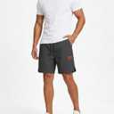 BUXKR Men's Lightweight Athletic Shorts Loose Fit Workout Shorts with Pockets for Gym Training and Sports, Quick-Dry Summer (Gray, M)