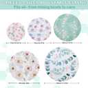 5-Size Reusable Beeswax Bowl Covers for Bread Proofing, Cotton Cloth Flexible Beeswax Wraps for Sourdough Bread Cover and Food Storage