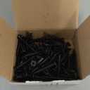 WenSilon(100 PCS) 1/4" x2-1/4 Black Concrete Screw Anchor Black Flat Head for Anchoring to Masonry, Block or Brick Stucco