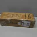 4 Tier Slim Rolling Storage Cart Narrow Space Utility Cart with Handle Metal Frame with Wood Top Table Sturdy Cart Organizers and Storage for Kitchen Bathroom Laundry Office, 5.1 Inches Deep Black