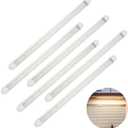 12V DC T8 Led Tube Light 18inch 7W 3000K Warm White,F15T8 Florescent Tube Replacement for Automotive RV Marine Boat (6 Packs)