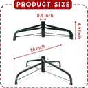 16 Inch Metal Christmas Tree Stand for 4 to 10ft Christmas Trees, Heavy Duty Folding Christmas Tree Stand, Universal Artificial Christmas Tree Stand Replacement
