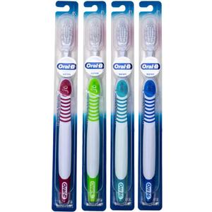 Oral-B Gum Care Sensitive toothbrushes, 1 Count Tootbrush Extra Soft, Gentle on Teeth, Gentle on Gums, Extra Soft Tooth Brush, Compact Toothbrush (White), Pack Of 4