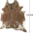 Easycozy Faux Cowhide Cow Print Rug: 8 x 10 Western Decor Faux Cowhide, Thickened Cow Print for Bedroom, Living Room, Home Office Decor