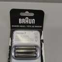 Braun Series 7 Electric Shaver Replacement Head, Easily Attach Your Shaver Head for a Shave as efficient as Day one, Compatible with New Generation Series 7 Shavers, 74S, Silver