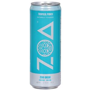 ZOA TROPICAL PUNCH ZERO SUGAR 12oz CAN (EXP 08/13/26)