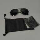 livho Sunglasses for Men Women Aviator Polarized Metal Mirror UV 400 Lens Protection (Black Grey)
