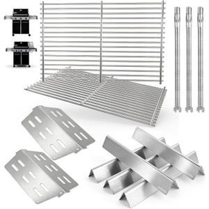 Grill Parts Kit for Weber Genesis 300 310 330 Genesis E330 E310 S310 S330 EP330 S320 E320 Grill Parts 17.5" Flavorizer Bars, Genesis 7528 Grates Heat Deflector Grill Parts Kit, 3Pcs 62752 Burner Tube