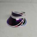 Yuanhe Clear Sun Visor Plastic Casino Dealer Poker Visors Beach Sunhat for Women UV Protection 5PCS (One Size, Multicolor)