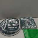 Football Birthday Party Decorations - 96 Pcs Green Eagle Disposable Paper Dessert Plates Napkins Forks Tableware Set Sports Table Decor Supplies for Gameday Tailgate Fans Serves 24 Guests