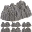BESTonZON 20PC Mini Rockery Model 2.55 Inch Plastic Landscape Mountain Decor Simulation Garden Accessories Miniature Rocks for Home Office Display
