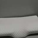 Derila Cervical Queen Size Pillow for Sleeping - Support Pillow for Side, Back, Stomach Sleepers - Contour Best Bed Pillows for Sleeping (1 Pillow | White)