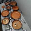 Home Hero Pots and Pans Set Non Stick - Induction Compatible Kitchen Cookware Sets + Bakeware Sets - Non Stick, PFOA Free, Oven Safe Pot and Pan Set Nonstick (14 Pcs - Copper)
