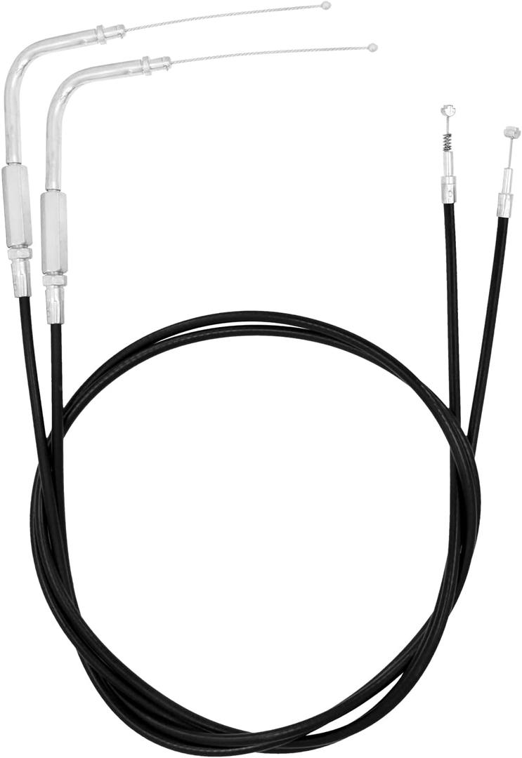 HDBUBALUS Motorcycle Throttle Cable Fit for Harley Sportster Iron XL 883 1200 Dyna Softail Road King (Length: 130cm)