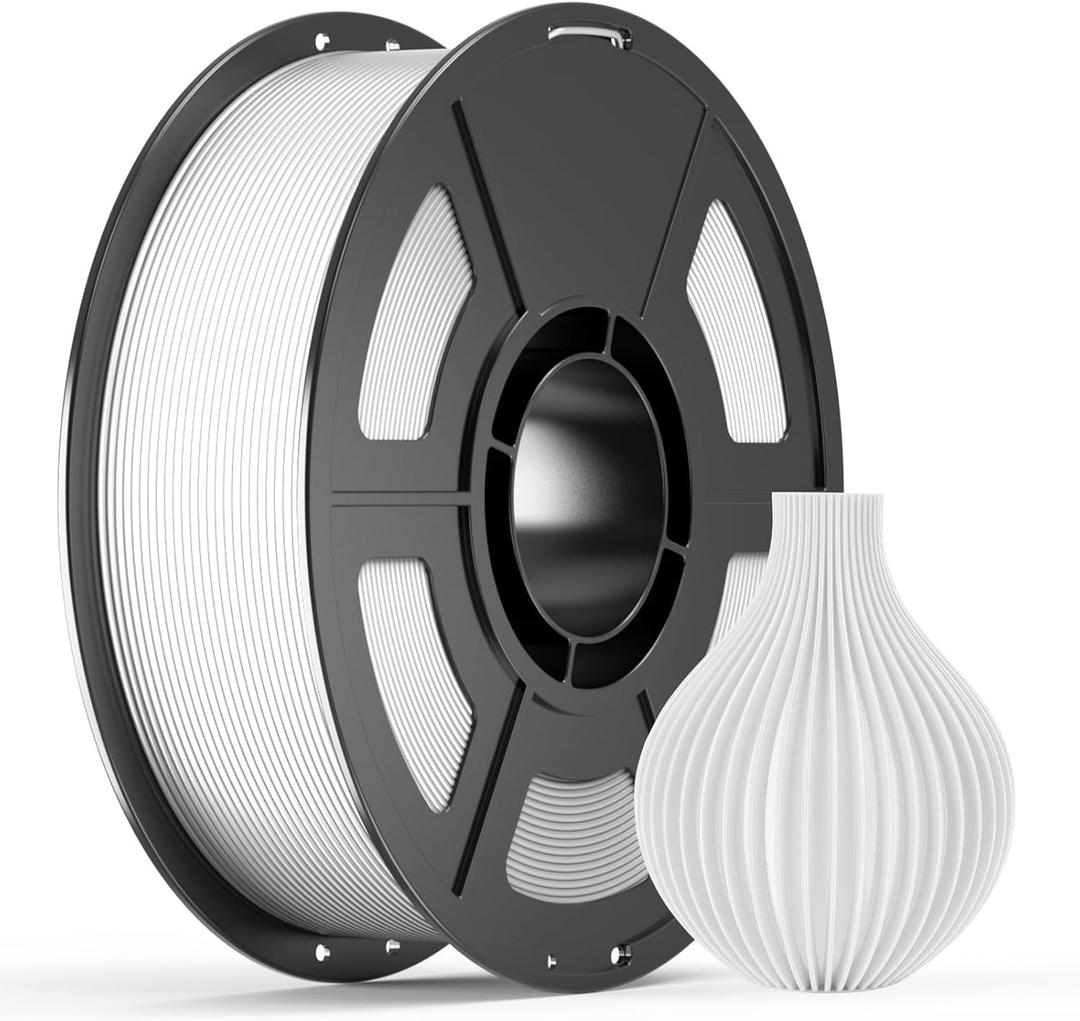 IEMAI High Speed PETG 3D Printer Filament 1.75mm, 300mm/s Fast Printing, 1kg Spool (2.2lbs) Dimensional Accuracy +/- 0.02mm, for Bambu Lab, FDM Printers, White