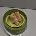 MS!MAKE SURE Cat Bowls, Adjustable Elevated Ceramic Cat Bowls with Anti-Slip Rubber Pad, Splash Guard, Lead & Cadmium Free, Whisker Friendly, for Puppies & Cats - 5.1" Wide, 295ML (10 oz), Green