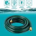 Gilmour 843251-1001 Flexogen Heavy Duty Watering Garden Hose 3/4in x 25 Feet, Green