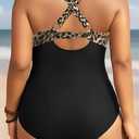 Aqua Eve Plus Size One Piece Swimsuit - Women's Tummy Control Bathing Suit Retro Full Coverage Swimwear 2025 (Size 22W)