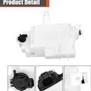 labwork Plastic Windshield Washer Fluid Reservoir Tank with Motor Sensor Hole and Tube Replacement for RAV4 2013-2018 85315-0R030