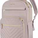 VANKEAN Laptop Backpack for Women,15.6 Inch Laptop Computer Bag Travel Backpack Purse,Waterproof Work Business Backpack College Teacher Bags, Light Dusty Pink