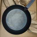 Merten & Storck Pre-Seasoned Carbon Steel 10 Frying Pan Skillet, Use on Induction, Stove and Grill, Durable, Even-Heating, for Searing, Grilling, Oven Use, and Campfire, Indoor/Outdoor (Black)