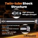 maXpeedingrods 0-3" Front Shocks for Chevy Silverado/GMC Sierra 1500 1999-2007 4WD, for Avalanche/Suburban/Tahoe 1500/GMC Yukon/Cadillac Escalade 2000-2006, G1 Version