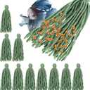 Homoyoyo 10pcs Spawning Mops, Aquarium Breeding Spawning Fish, Floating Hiding Grass for Fish and Shrimp Egg Laying, Aquarium Tank Decorative Breeding Accessories