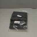 LUSHVIDA Square Fitted Table Cover Card Tablecloth 34x34 inch, 2 Packs Waterproof Elastic Vinyl Table Cloth with Flannel Backing Plastic Picnic Small Tables Top for Kitchen Dining Outdoor Party, Black