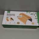 Joy&Grace Couch Arm Tray, 3-in-1 Magnetic Detachable Sofa Arm Table with Phone and Tablet Holder Bamboo Couch Cup Holder, Foldable Sofa Armrest Tray for Eating, Drinks, Phones (Natural)