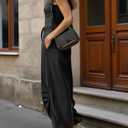 Cicy Bell Womens Summer Sleeveless Jumpsuits Casual Jogger Pants Long Rompers Workout One Piece Outfits with Pockets (M)