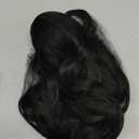 Pony Tails for Women Claw Clip Ponytail Extension Wavy 22" Synthetic Clips in Ponytails Hair Extensions Wigs Fluffy Hairpieces for Wedding Party Daily Use 6 Oz Natural Black