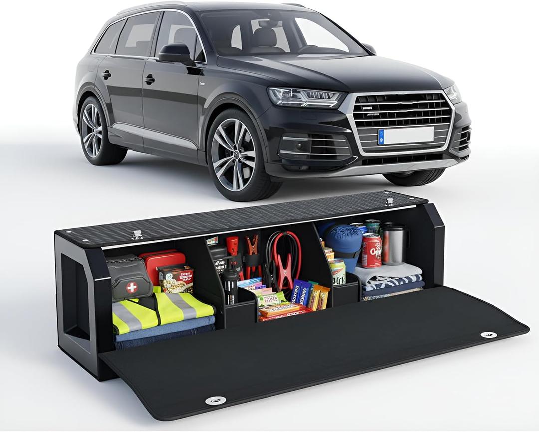 Leather Trunk Organizers for SUV, Waterproof Car Organizers and Storage