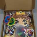 134PCS Party Favors Birthday Supplies,12 Guests Birthday Party Decorations,Include Stamps,Slaps,Key Chains,Masks,Gift paper Bags,Wrists, Button Pins,Stickers, Game On Gaming Party Favors Decor