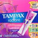3 x Tampax Radiant Tampons Trio Pack Regular/Super/Super Plus Absorbency, Unscented, 28 Count