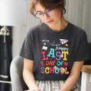 Last Day of School Teacher Shirt: Women Last Day of School Shirts Happy Graduation T Shirt Casual Short Sleeve Tops (S)