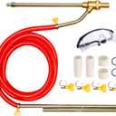 Selkie Pressure Washer Sandblasting Kit - Wet Abrasive Sandblaster Attachment, with Replacement Nozzle Tips,Protect Glasses, 1/4 Inch Quick Disconnect, 5000 PSI (Red)