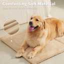 MADE 4 PETS Dog Crate Pad Bed for Medium Large Dogs, Washable & Reversible, Anti-Slip Kennel Mat for Cozy Sleeping, Soft Fluffy Dog Bed for Indoor & Outdoor Use, 35"x23", Khaki