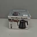 Hamilton Beach Compact 20 oz. / 0.6 Liter Gooseneck Electric Kettle for Boiling Water, Pour Over Coffee, Tea, Ultra Fast Heating With 1200 Watts, Stainless Steel BPA-Free Interior, Black (41045)