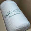 Three Geese Oversized King Size Pinch Pleat Duck Feather Down Fiber Comforter - All-Season Down Duvet Insert Fluffy Baffle Box Design with 8 Corner Loops for Warmth and Softness.