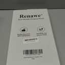 Renawe Black Bathroom Counter Tray Organizer Wood Riser Stand Kitchen Countertop Trays Wooden Pedesta Display Dish Soap Dispenser Holder for Bathroom Decor Sink Accessories Vanity Tray (12x6.7 inch)