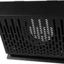 4 Inch Vent Cover with Exhaust Box  Graphite Black Galvanized Steel Grill Cover with Rubber Gasket Seal and Metal Screen  Hood Vent  Removable Front Exhaust Plate  Duct or Wall Outlet