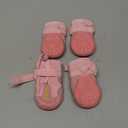 Hcpet Dog Shoes, Dog Boots for Large Dogs, Breathable Dog Booties Paw Protector for Summer Hot Pavement, Winter Snowy Day, Outdoor Walking, Indoor Hardfloors Anti Slip Sole Pink Size 6