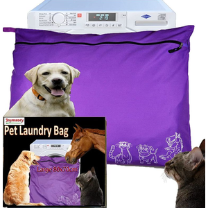 Pet Laundry Bag | Stops Pet Hair Blocking the Washing Machine | Jumbo Size Wash Bag Ideal For Dog Cat Horse Guinea Pig | Hair Remover Safely