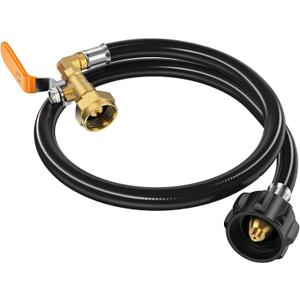 Propane Refill Adapter for 1 lb. Tanks, 3FT Propane Refill Adapter Hose, Sturdy 1lb Propane Tank Refill Adapter, 1 lb Propane Tank Refill Adapter, Propane Bottle Refill Adapter
