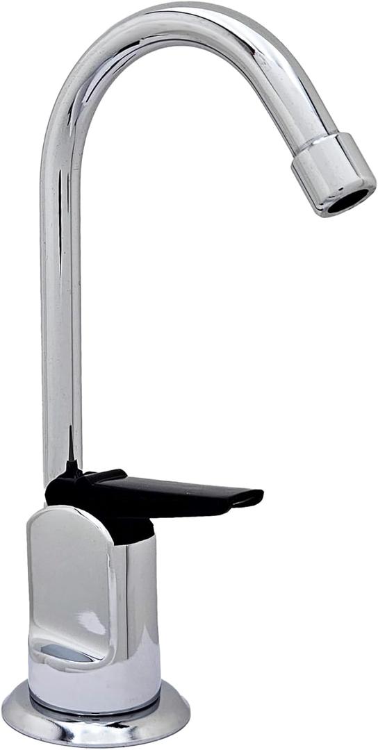 Westbrass D203-NL-26 6" Touch-Flo Style Pure Cold Water Dispenser Faucet, 1-Pack, Polished Chrome