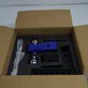 Orion Motor Tech Adjustable Trailer Hitch, Fits 2 in Receiver 6 in Drop & Rise Hitch, 12500 LBS GTW, Class 3, 4 Hitch, Heavy Duty Aluminum Drop Hitch for Truck with Three Anti-Theft Locking Hitch Pins (Black-Blue)