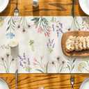 Artoid Mode Flowers Spring Table Runner, Seasonal Summer Fall Kitchen Dining Table Decoration for Home Party 13x120 Inch