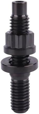 UHDFBDHF Titanium Bolt M8 M10x45mm Pitch 1.25 Automotive Exhaust Manifold Stud Kit Screws Nuts Washers (Black, M8x45mm Pitch 1.25)